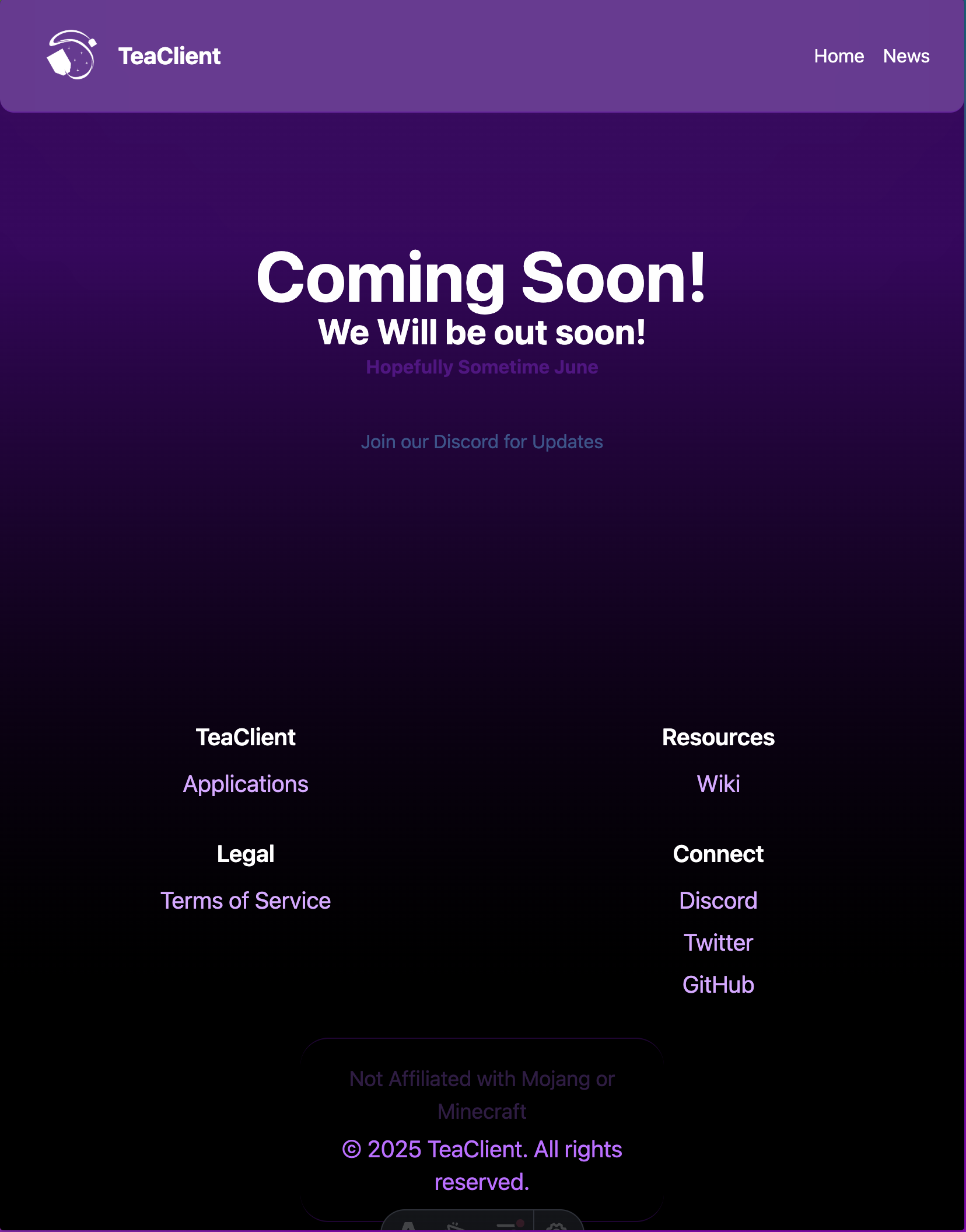 Our New Website Banner